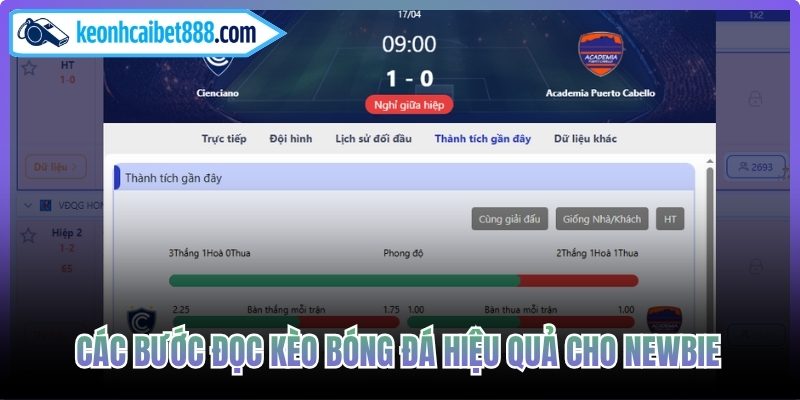 Các bước đọc kèo bóng đá hiệu quả cho newbie